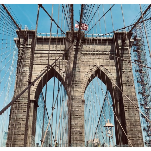 ❤️Personal Artwork- Matted Photo 5x7” Brooklyn Bridge - Picture 1 of 2